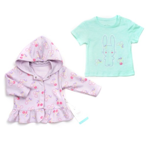 Набір дитячого одягу Tongs з капюшоном (4203-92G-lilac)