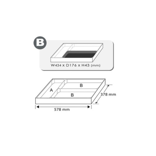 Ключ Toptul накидний С-подібних 10-22мм 5шт. у ложементі (GAAT0504)