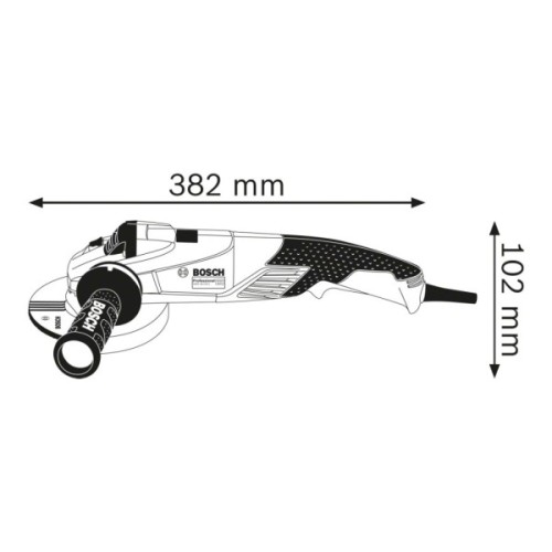 Шліфувальна машина Bosch GWS 18-125 SL 125мм, 1800Вт, 12000об/хв, 2.5кг (0.601.7A3.200)