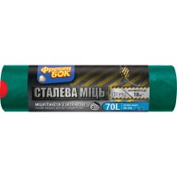 Пакети для сміття Фрекен БОК Strong MAX Багатошарові Зелено-чорні 70 л 10 шт. (4823071627886)