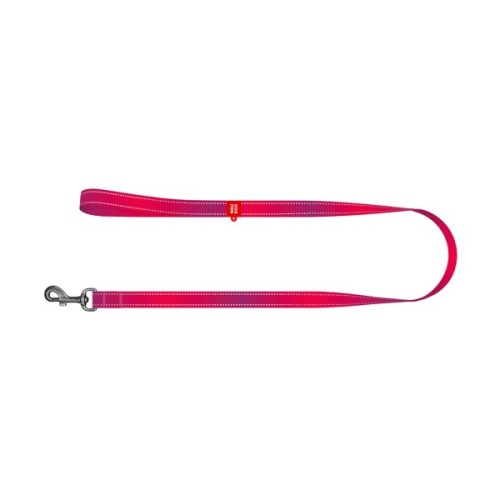 Повідець для собак WAUDOG Nylon Mono світловідбивний M 20 мм, 300 см, рожевий (46447)