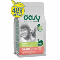 Сухий корм для собак OASY One Animal Protein ADULT Small/Mini з лососем 2.5 кг (8053017348513)