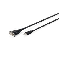 Кабель для передачі даних USB 2.0 AM to COM 1.8m DB9 RS232 FT232RNL black Digitus (DA-70172)