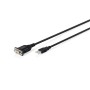 Кабель для передачі даних USB 2.0 AM to COM 1.8m DB9 RS232 FT232RNL black Digitus (DA-70172)