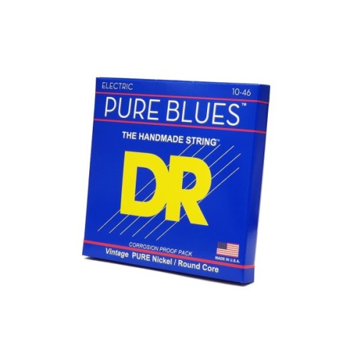 Струни для гітари DR Strings PURE BLUES Electric Guitar Strings - Medium (10-46) (PHR-10)