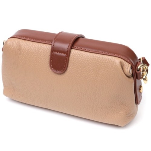 Сумка Vintage З натуральної шкіри Бежева (22423)