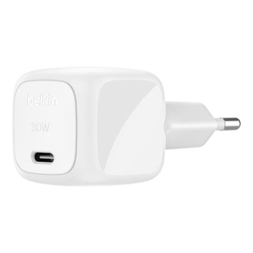 Зарядний пристрій Belkin USB-C PD30W PPS white (WCA008KQWH)