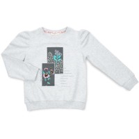 Кофта дитяча Breeze з квіточкою (19234-134G-gray)