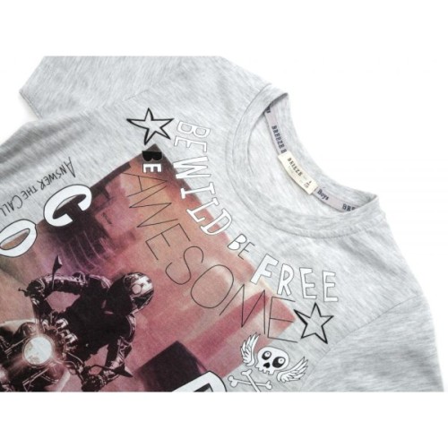 Футболка дитяча Breeze з шортами (15397-134B-gray)