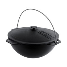 Котел туристичний Brizoll чавунний азіатський з кришкою 10 л (KA10-1)