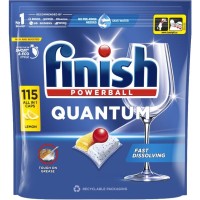 Таблетки для посудомийних машин Finish Quantum All in 1 Лимон 115 шт. (5908252009671/5908252018468)