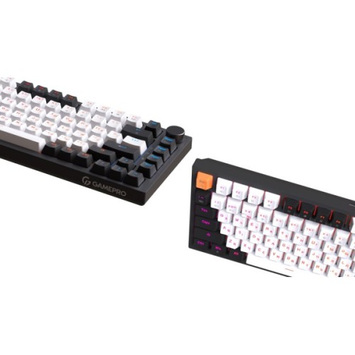 Клавіатура GamePro Asgard Valhalla QLAB Sakura Switch RGB Bluetooth/Wireless/USB-C UA Black (MK160-B-QS-PRO)