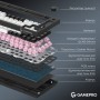 Клавіатура GamePro Asgard Valhalla QLAB Sakura Switch RGB Bluetooth/Wireless/USB-C UA Black (MK160-B-QS-PRO)