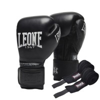 Боксерські рукавички Leone GN111 The Greatest Black 12 унцій (GN111_Black_12oz)