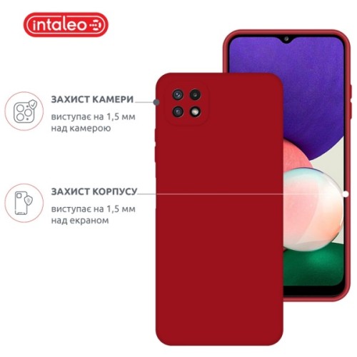 Чохол до мобільного телефона Intaleo SoftShell Samsung Galaxy A22 5G Red (1283126557965)