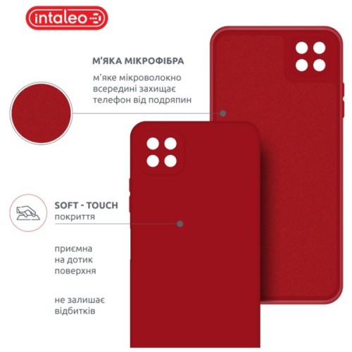 Чохол до мобільного телефона Intaleo SoftShell Samsung Galaxy A22 5G Red (1283126557965)