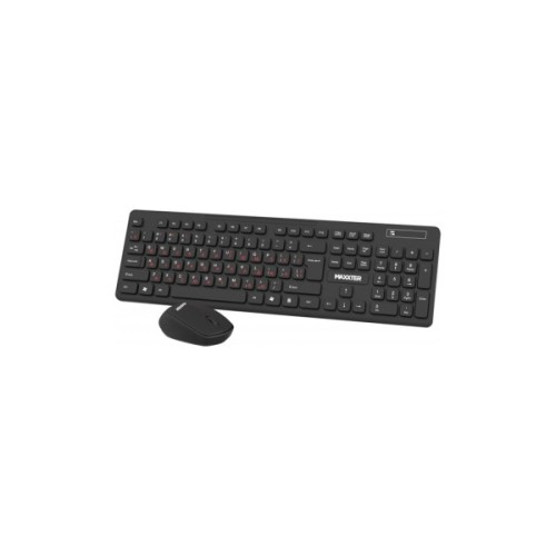 Комплект Maxxter KMS-WCM-02B-UA Wireless UA Black (KMS-WCM-02B-UA)