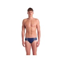Плавки Arena Poseidonia Swim Briefs 007338-701 темно-синій, білий 85 (3468337382287)