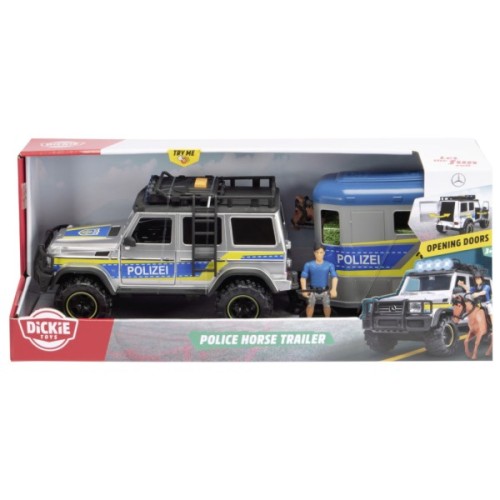 Спецтехніка Dickie Toys набір Поліція Перевезення коней (3717007)