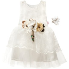 Плаття дитяче Tivido святкове з прикрасою (2135-104G-cream)