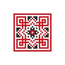 Картина по номерам ArtCraft Український орнамент 30х30 см (13040-AC)
