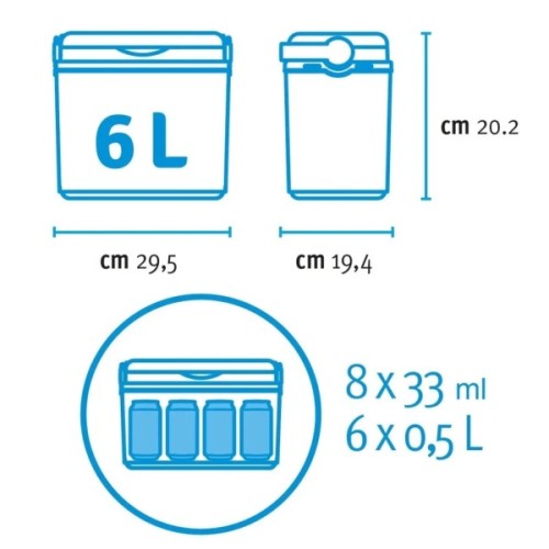 Термобокс Adriatic 6л синій (8002936930606)