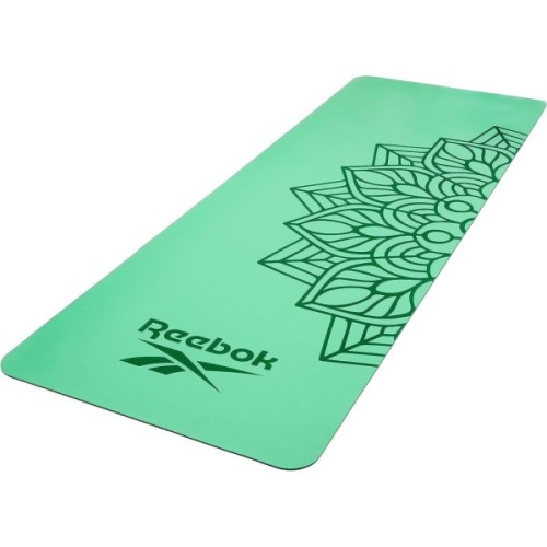 Килимок для йоги Reebok Natural Rubber Yoga Mat зелений, мандала RAYG-11085GN (885652020930)