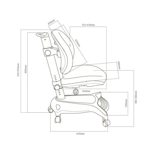 Дитяче крісло Cubby Adonis Grey (800819)
