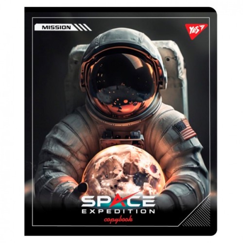 Зошит Yes Space expedition А5 12 аркушів клітинка (767497)
