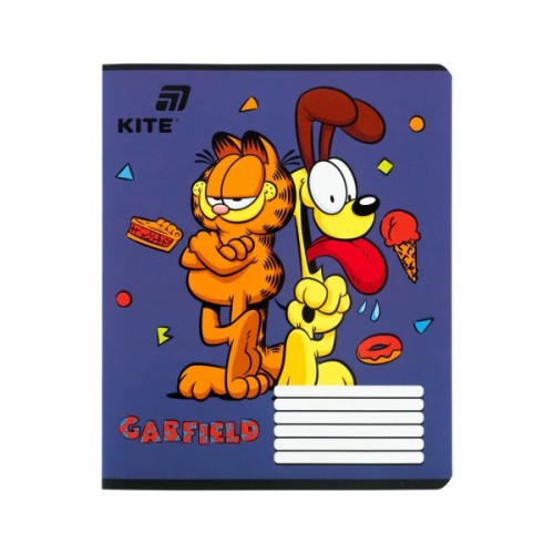 Зошит Kite Garfield, 12 аркушів, лінія (GF26-234)