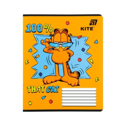 Зошит Kite Garfield, 12 аркушів, лінія (GF26-234)