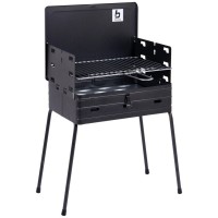 Гриль-барбекю Bo-Camp вугільний Suitcase Model Black (8130030) (DAS303886)