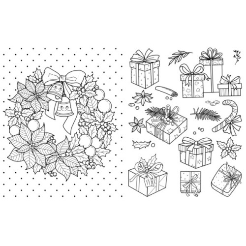 Книга Велика книга розмальовок. Різдво - Ю.В. Каспарова Ранок (9789667617592)