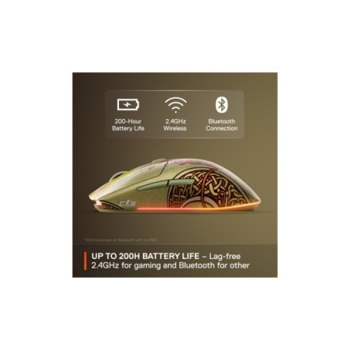 Мишка SteelSeries CS2 Dragon Lore Edition RGB Wireless/Bluetooth (62614)