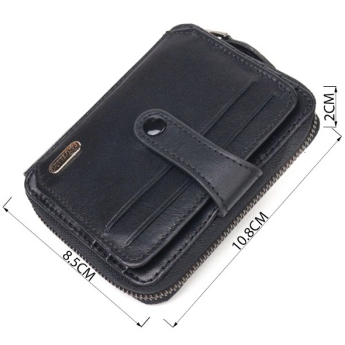 Портмоне Canpellini З натуральної шкіри Чорне (21492)