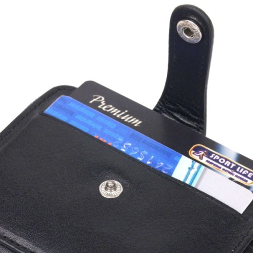 Портмоне Canpellini З натуральної шкіри Чорне (21492)