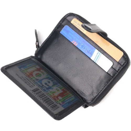 Портмоне Canpellini З натуральної шкіри Чорне (21492)