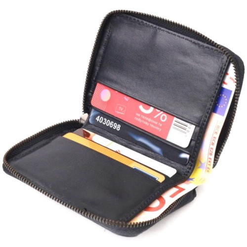 Портмоне Canpellini З натуральної шкіри Чорне (21492)