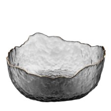 Салатник Ardesto Bell, 16.5см, скло, сірий (AR5006)