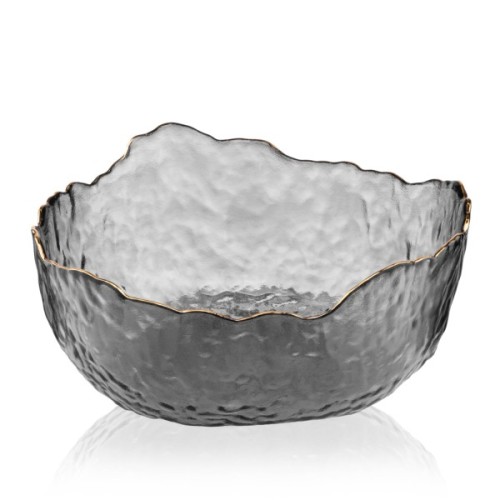 Салатник Ardesto Bell, 16.5см, скло, сірий (AR5006)