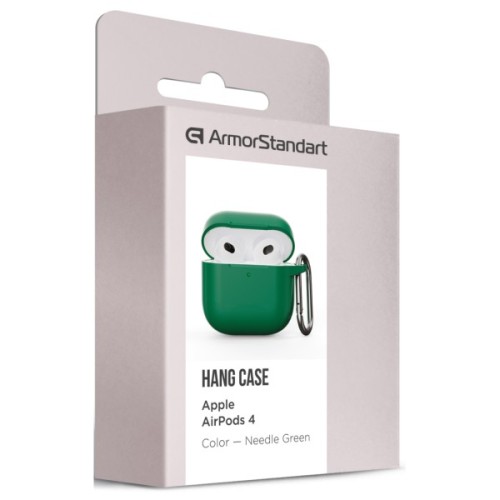 Чохол для навушників Armorstandart Hang Case для Apple AirPods 4 Needle Green (ARM81289)