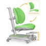 Дитяче крісло Mealux Ortoback Duo Base Green (Y-510 KZ Base)