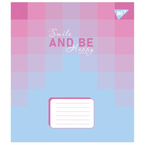 Зошит Yes Smile and be happy А5 48 аркушів лінія (767392)