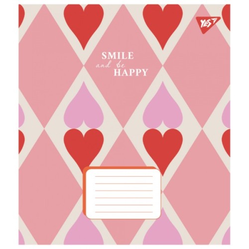 Зошит Yes Smile and be happy А5 48 аркушів лінія (767392)