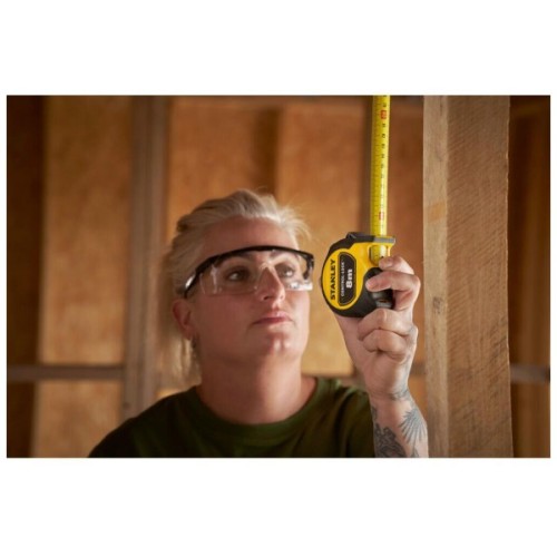 Рулетка Stanley CONTROL-LOCK, 8мх25мм, у прогумованому корпусі, з двосторонньою шкалою (STHT37232-0)