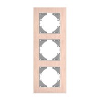 Рамка Videx BINERA мідний алюміній 3 поста (VF-BNFRA3V-CP)