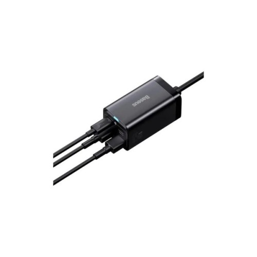 Зарядний пристрій Baseus 2xUSB-C 65W + 2xUSB GaN + cable USB-C to USB-C 100W 1.0m black (CCGP040101)