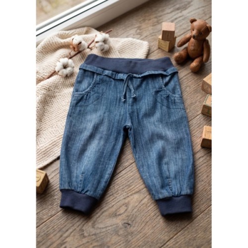 Штани дитячі WENDY джинсові бриджі (5500108-2-134G-blue)