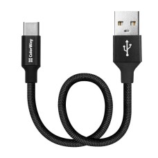 Дата кабель USB 2.0 AM to USB-C 0.25m black ColorWay (CW-CBUC048-BK)