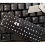 Наклейка на клавіатуру BestKey мініатюрна непрозора чорна, 56, білий (BKm4WHI/045)